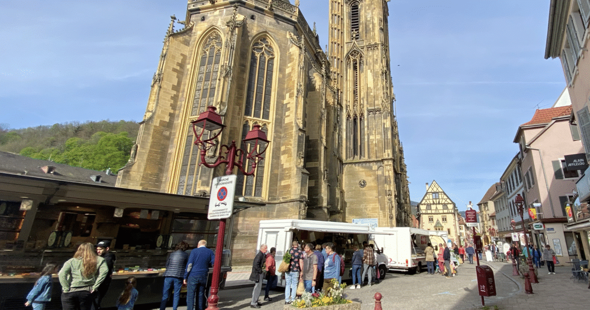 Marché hebdomadaire, élu plus beau marché d'Alsace 2024 par TF1